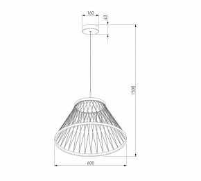 Подвесной светильник Eurosvet Cesta 40017/1 LED коричневый в Ижевске - izhevsk.ok-mebel.com | фото 5