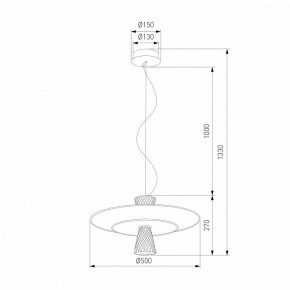 Подвесной светильник Eurosvet Titania 40029/1 LED белый в Ижевске - izhevsk.ok-mebel.com | фото 4