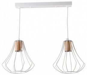 Подвесной светильник Imex MD.9052 MD.9052-2-P-WH+WOOD в Ижевске - izhevsk.ok-mebel.com | фото