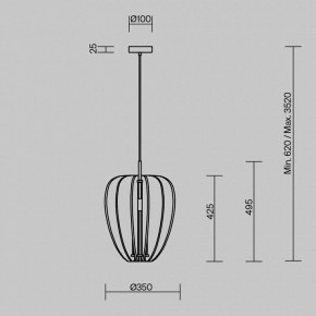 Подвесной светильник Maytoni Cambio MOD398PL-01GR в Ижевске - izhevsk.ok-mebel.com | фото 6