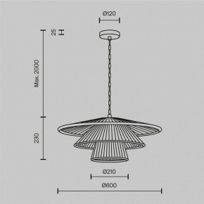 Подвесной светильник Maytoni Costa MOD394PL-01BS1 в Ижевске - izhevsk.ok-mebel.com | фото 5