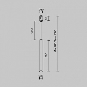 Подвесной светильник Maytoni Focus Led TR155-1-5W4K-BS в Ижевске - izhevsk.ok-mebel.com | фото 2