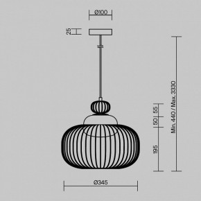 Подвесной светильник Maytoni Levitation MOD376PL-01G в Ижевске - izhevsk.ok-mebel.com | фото 5