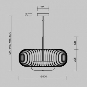 Подвесной светильник Maytoni Levitation MOD376PL-L30G3K в Ижевске - izhevsk.ok-mebel.com | фото 5