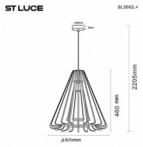 Подвесной светильник ST-Luce Sentito SL3002.403.01 в Ижевске - izhevsk.ok-mebel.com | фото 5