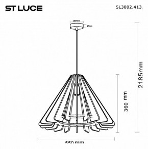 Подвесной светильник ST-Luce Sentito SL3002.413.01 в Ижевске - izhevsk.ok-mebel.com | фото 5