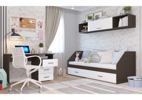 Полка 2032 НЕНСИ (Венге/Белый глянец) в Ижевске - izhevsk.ok-mebel.com | фото 2
