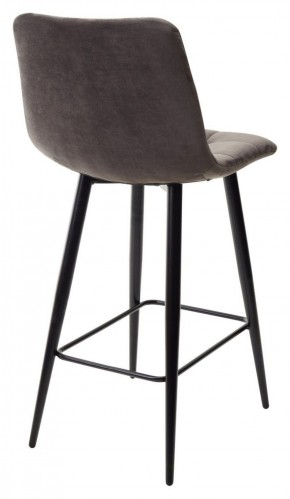 Полубарный стул CHILLI-QB графит #14, велюр / черный каркас (H=66cm) М-City в Ижевске - izhevsk.ok-mebel.com | фото 4
