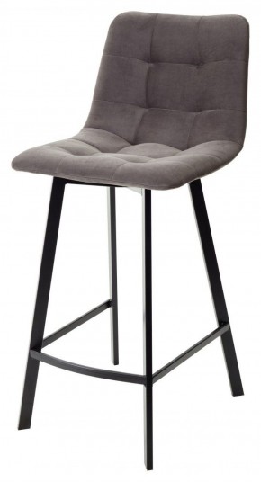 Полубарный стул CHILLI-QB SQUARE графит #14, велюр / черный каркас (H=66cm) М-City в Ижевске - izhevsk.ok-mebel.com | фото 1
