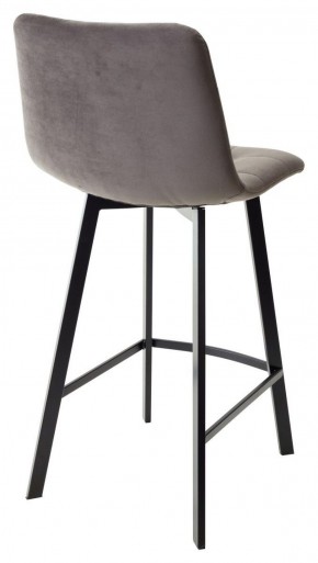 Полубарный стул CHILLI-QB SQUARE графит #14, велюр / черный каркас (H=66cm) М-City в Ижевске - izhevsk.ok-mebel.com | фото 3