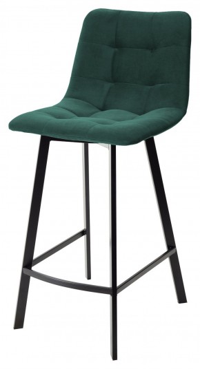 Полубарный стул CHILLI-QB SQUARE зеленый #19, велюр / черный каркас (H=66cm) М-City в Ижевске - izhevsk.ok-mebel.com | фото