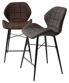 Полубарный стул MARCEL COWBOY-#800 темно-коричневый (H=65cm), ткань микрофибра М-City в Ижевске - izhevsk.ok-mebel.com | фото 5