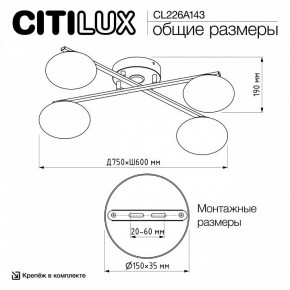 Потолочная люстра Citilux Atman Smart CL226A143 в Ижевске - izhevsk.ok-mebel.com | фото 10