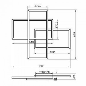 Потолочная люстра Maytoni Line MOD016CL-L80BK в Ижевске - izhevsk.ok-mebel.com | фото 2