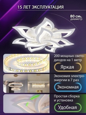 Потолочная люстра Natali Kovaltseva OLIMP LED SMART 84005 в Ижевске - izhevsk.ok-mebel.com | фото 5