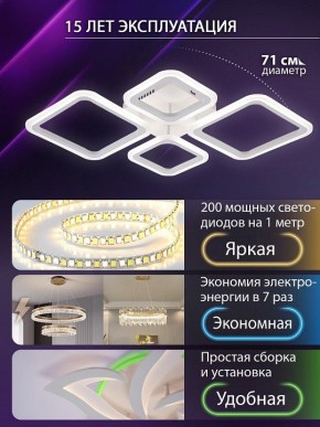 Потолочная люстра Natali Kovaltseva OPTI LED LAMPS 81108/1C в Ижевске - izhevsk.ok-mebel.com | фото 5