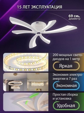 Потолочная люстра Natali Kovaltseva VIO LED LAMPS 81453 в Ижевске - izhevsk.ok-mebel.com | фото 5