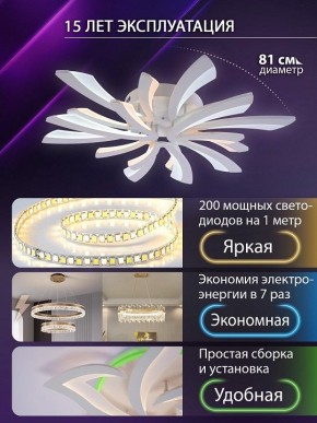 Потолочная люстра Natali Kovaltseva VIO LED LAMPS 81454 в Ижевске - izhevsk.ok-mebel.com | фото 5