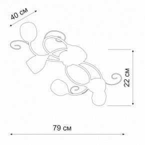Потолочная люстра Vitaluce V3269 V3269-3/6PL в Ижевске - izhevsk.ok-mebel.com | фото 2