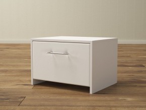 PROxSON Тумба Varna (ЛДСП Белая+экокожа Белый/Белый) 51x40 в Ижевске - izhevsk.ok-mebel.com | фото