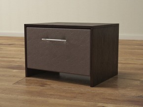 PROxSON Тумба Varna (ЛДСП Венге+экокожа Дуб венге с коричневым) 51x40 в Ижевске - izhevsk.ok-mebel.com | фото