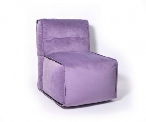 Прямое модульное бескаркасное кресло Комфорт (Фиолет велюр) в Ижевске - izhevsk.ok-mebel.com | фото