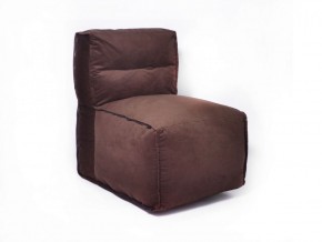 Прямое модульное бескаркасное кресло Комфорт (Шоколад велюр) в Ижевске - izhevsk.ok-mebel.com | фото