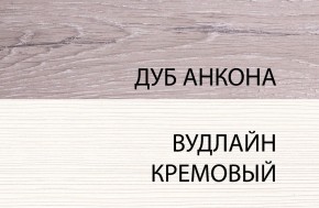 Шкаф 1DG, OLIVIA, цвет вудлайн крем/дуб анкона в Ижевске - izhevsk.ok-mebel.com | фото 3