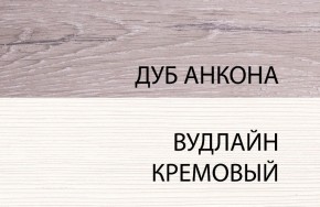 Шкаф 1DZ, OLIVIA, цвет вудлайн крем/дуб анкона в Ижевске - izhevsk.ok-mebel.com | фото 3