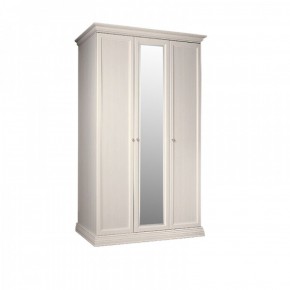 Шкаф 3-х дверный для платья и белья (1 зеркало) Амели штрих-лак (АМШ1/3) в Ижевске - izhevsk.ok-mebel.com | фото 1