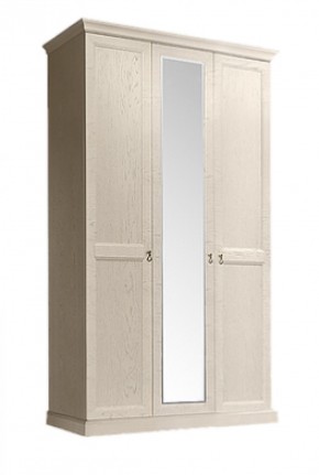 Шкаф 3-х дверный (с зеркалом) для платья и белья Венеция дуб седан (ВНШ1/3) в Ижевске - izhevsk.ok-mebel.com | фото