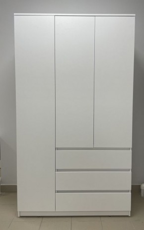 Шкаф 3-ств. с 3 ящиками "Бьянко" в Ижевске - izhevsk.ok-mebel.com | фото 3