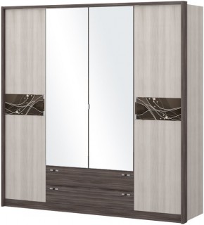 Шкаф 4-х дверный с зеркалом Шк69.2 МС Николь в Ижевске - izhevsk.ok-mebel.com | фото