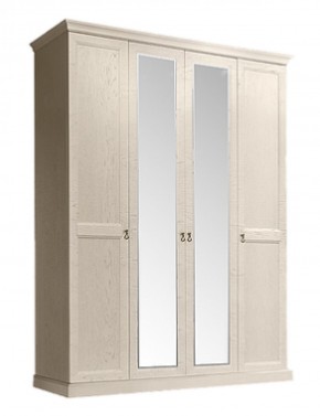Шкаф 4-х дверный (2 зеркала) для платья и белья Венеция дуб седан (ВНШ1/4) в Ижевске - izhevsk.ok-mebel.com | фото