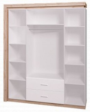 Шкаф для одежды с ящиками 4-х створчатый с зеркалом Люмен 16 в Ижевске - izhevsk.ok-mebel.com | фото 2
