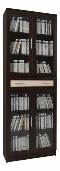 Шкаф книжный Мебелайн-19 в Ижевске - izhevsk.ok-mebel.com | фото