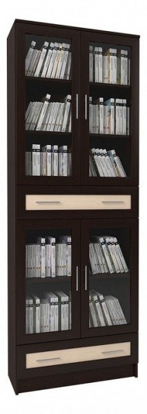 Шкаф книжный Мебелайн-43 в Ижевске - izhevsk.ok-mebel.com | фото