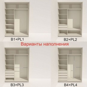 Шкаф-купе 1400 серии SOFT D8+D2+B2+PL4 (2 ящика+F обр.штанга) профиль «Графит» в Ижевске - izhevsk.ok-mebel.com | фото 6