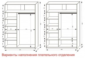 Шкаф-купе 1600 серии SOFT D8+D2+B2+PL4 (2 ящика+F обр.штанга) профиль «Графит» в Ижевске - izhevsk.ok-mebel.com | фото 7