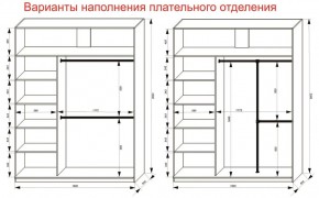 Шкаф-купе 1800 серии SOFT D8+D2+B2+PL4 (2 ящика+F обр.штанга) профиль «Капучино» в Ижевске - izhevsk.ok-mebel.com | фото 6