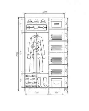 Шкаф-купе ХИТ 22-4-12-88 (420) в Ижевске - izhevsk.ok-mebel.com | фото 5