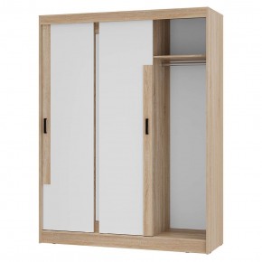 Шкаф-купе Смарт ШКК-06 (дуб сонома/белый) в Ижевске - izhevsk.ok-mebel.com | фото 4