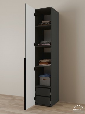 Шкаф Linnea MHR-1-4 2050х400х510 (Графит-М 11.1.25) в Ижевске - izhevsk.ok-mebel.com | фото 5