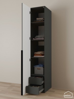 Шкаф Linnea MHR-1-4 2050х400х510 (Графит-М 11.1.25) в Ижевске - izhevsk.ok-mebel.com | фото 6
