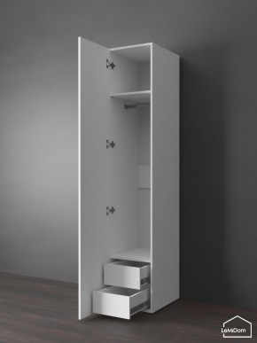 Шкаф Linnea MHR-1PO-3 2050х400х510 (Белый-М 11.1.2) в Ижевске - izhevsk.ok-mebel.com | фото 5