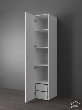 Шкаф Linnea MHR-1PO-4 2050х400х510 (Белый-М 11.1.2) в Ижевске - izhevsk.ok-mebel.com | фото 5
