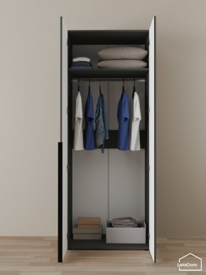 Шкаф Linnea MHR-2 2050х800х510 (Графит-М 11.1.25) в Ижевске - izhevsk.ok-mebel.com | фото 4