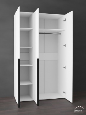 Шкаф Linnea MHR-3-1 2050х1200х510 (Белый-М 11.1.1) в Ижевске - izhevsk.ok-mebel.com | фото 4