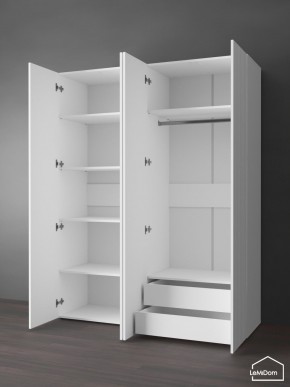 Шкаф Linnea MHR-4PO-2 2050х1600х510 (Белый-М 11.1.2) в Ижевске - izhevsk.ok-mebel.com | фото 6