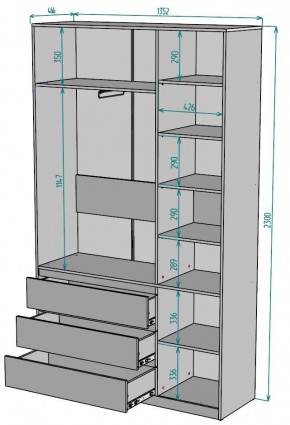 Шкаф Мальта H205 в Ижевске - izhevsk.ok-mebel.com | фото 2